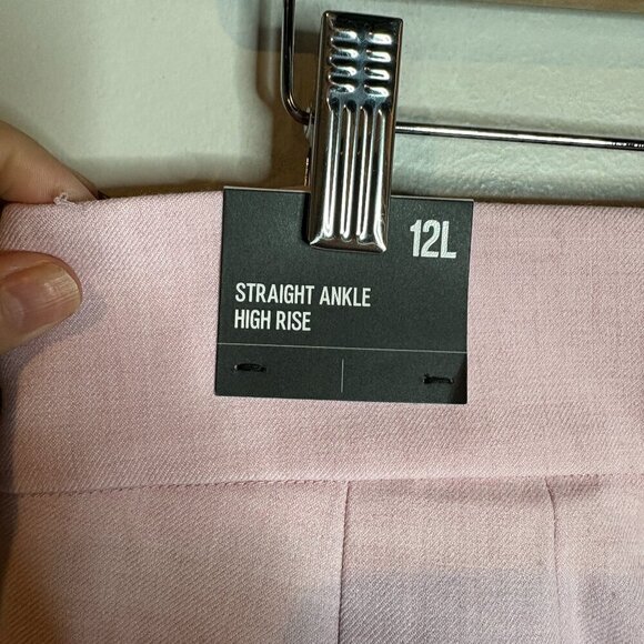 NWT Express Straight Ankle High Rise dress pants in light pink - Picture 4 of 7